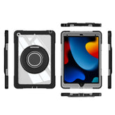 Rotatable Holder/720 Rotating Stand Silicone Protective Case with Pencil Holder for iPad Air 11/Air 6 2024